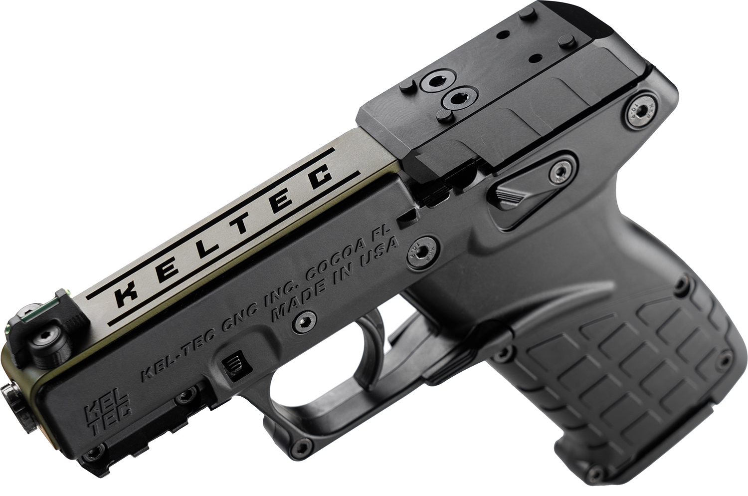 Close-up of Kel-Tec firearm pistol