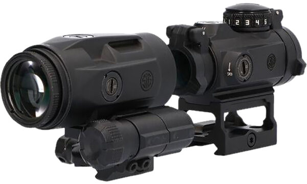 Sig Sauer Electro-Optics SORJMSR101 Romeo-MSR Gen II Combo Kit Black 1x/3x 20mm/22mm 2 MOA Red Dot Juliet 3 Micro Magnifier