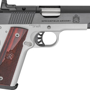 Springfield Armory PX9117LAOS 1911 Ronin 9mm 9+1 4.25" Stainless Steel Barrel Optic Ready Blued Slide Crossed Cannons Checkered Grip