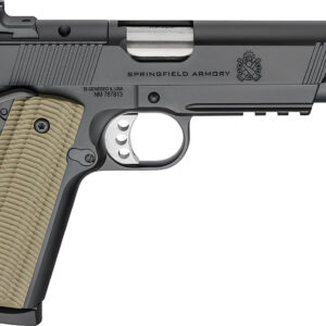 Springfield Armory PO9229AOS 1911 Operator 9mm 8+1 5" Black Cerakote Optic Ready Carbon Steel Slide Black Cerakote VZ G10 Grip