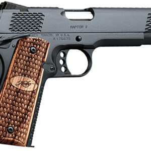 Kimber Mfg.,inc 3200117CA Raptor II (CA) 45 ACP 8+1 5" Brush Polished Front Serrations Steel Slide Zebra Wood Scale Pattern Kimber Logo Grip