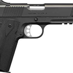 Kimber Mfg.,inc 3200139CA Custom TLE/RL II (CA) 45 ACP 7+1 5" Matte Black Front Serrations Steel Slide Aggressively Textures G-10 Grip