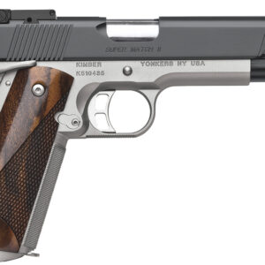Kimber Mfg.,inc 3200309 Super Match II 45 ACP 8+1 5" Matte Black KimPro II Aggressive Slide Serrations Front strap checkering Walnut Grip