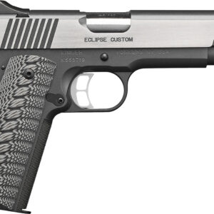 Kimber Mfg.,inc 3000238 Eclipse Custom 45ACP 7+1 5" Charcoal Gray Brushed-Polished Flats Stainless Steel Slide Front strap checkering G-10 Grip