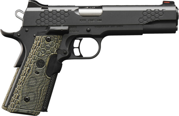 Kimber Mfg.,inc 3000358 KHX Custom 45 ACP 8+1 5" Front Serrations Stainless Steel Slide Gray KimPro II G-10 Grip