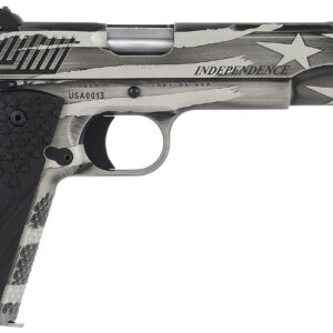 Kimber Mfg.,inc 3700840 Independence 1911  45 ACP 8+1 5" Rear Serrations Stainless Steel Slide Custom Flag Themed Cerakote G-10 Grip