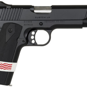 Kimber Mfg.,inc 3000500 Custom LW Liberty 45ACP 7+1 5" KimPro Black Front Serrations Steel Slide ANKA Grip