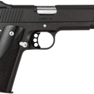 Kimber Mfg.,inc 3700595 Custom LW Nightstar 45ACP 8+1 5" Front Serrations Steel Slide Black Smooth/Checkered Black/Gray Laminate Grip
