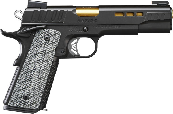Kimber Mfg.,inc 3000383  Rapide DN NS 45ACP 8+1 5" KimPro II Black Front Serrations Stainless Steel Slide G10 Grip