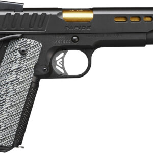 Kimber Mfg.,inc 3000384  Rapide DN NS 10mm 8+1 5" KimPro II Black Front Serrations Stainless Steel Slide G10 Grip