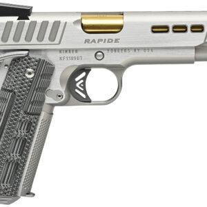 Kimber Mfg.,inc 3000420  Rapide Dawn 9mm 9+1 5" Silver/KimPro II w/ Brush Polished Flats Stainless Steel Slide G10 Grip