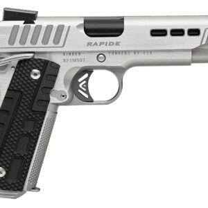Kimber Mfg.,inc 3000427  Rapide Frost 45ACP 8+1 5" Silver/KimPro II w/ Brush Polish Stainless Steel Slide G10 Grip