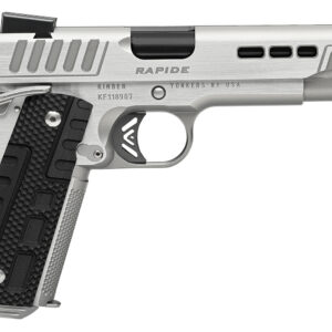 Kimber Mfg.,inc 3000428 Rapide Frost 9mm 9+1 5" Silver/KimPro II w/ Brush Polish Stainless Steel Slide G10 Grip