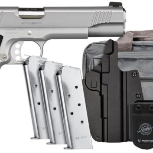 Kimber Mfg.,inc 3700826 Stainless LW Club Bundle 45 ACP 7+1 5" Stainless Stainless Stainless Black Textured Grip