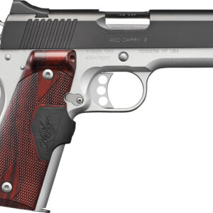Kimber Mfg.,inc 3200333 Pro Carry II Two-Tone 9mm 9+1 4" Matte black Brush-Polished Steel Slide Satin Silver Smooth/Checkered Rosewood Grip