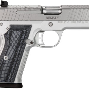 Kimber Mfg.,inc 3100012 KDS9C 9mm 15+1 4.09" KimPro Silver Front and Rear Serrations Stainless Steel Slide Gray and Black G10 Crosshatch Grip