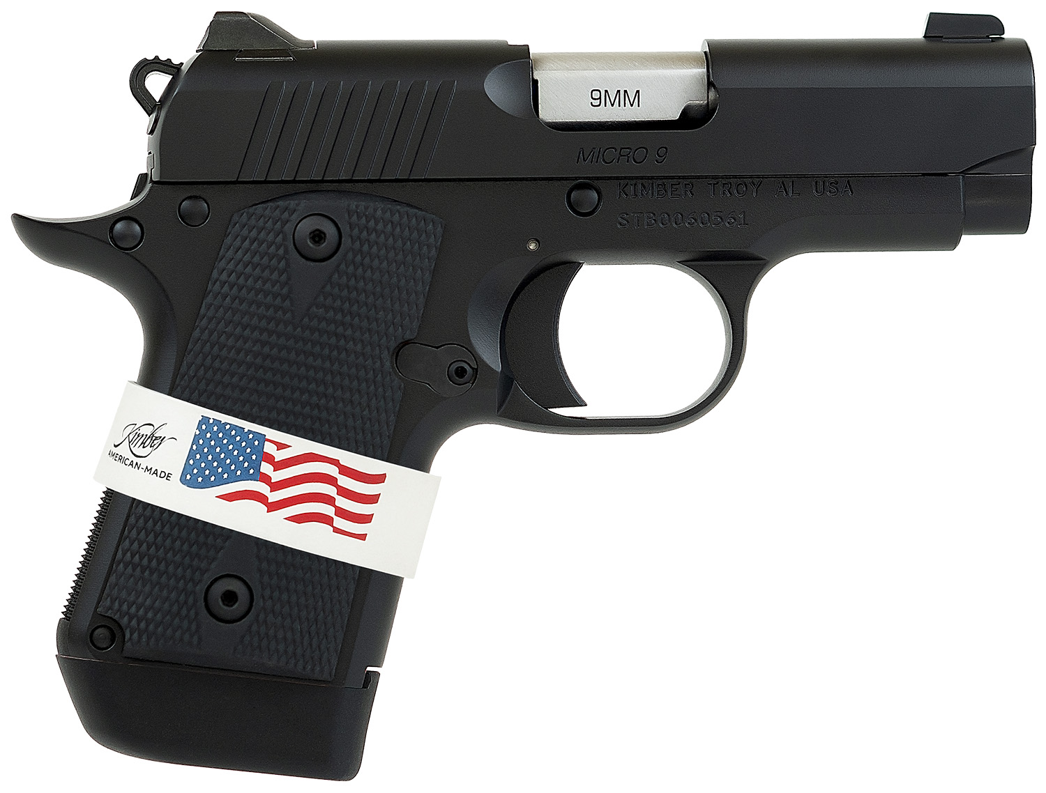Kimber Mfg.,inc 3300244 Micro 9 Liberty 9mm 7+1 3.15" Black KimPro II Stainless Steel Slide