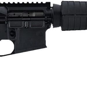 Black semi-automatic rifle, side view