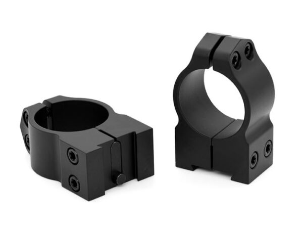 Black mounting rings for scopes