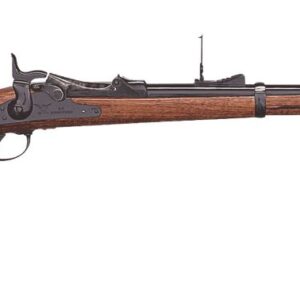 Side view of vintage rifle