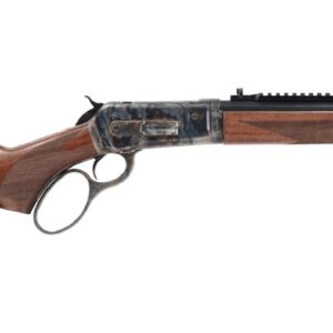 Lever-action rifle with wooden stock