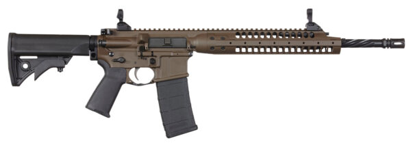 LWRC ICA5RPBC16 Individual Carbine A5 5.56x45mm NATO 16.10" 30+1 Patriot Brown Black Adjustable Stock Black Magpul MOE+ Grip