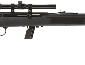 Savage Arms 40000 64 FXP 22 LR Caliber with 10+1 Capacity, 21" Barrel, Matte Blued Metal Finish, Matte Black Synthetic Stock & No AccuTrigger Right Hand (Full Size) Includes 4x15mm Scope