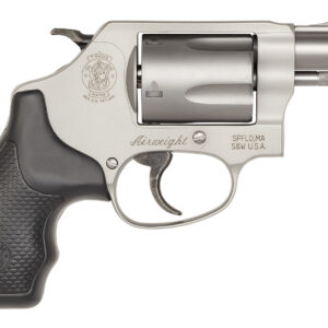 Smith & Wesson 163050 Model 637 Airweight 38 S&W Spl +P 5 Shot 1.88" Stainless Steel Barrel/Cylinder, Matte Silver Aluminum Alloy J-Frame, Integral Front Sight, Internal Lock
