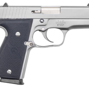 Kahr Arms K9093A K9 9mm Luger 7+1/8+1 3.47" Stainless Polygonal Rifled Barrel, Matte Serrated Stainless Steel Slide, Matte Stainless Steel Frame, Black Textured Wraparound Polymer Grip, Right Hand