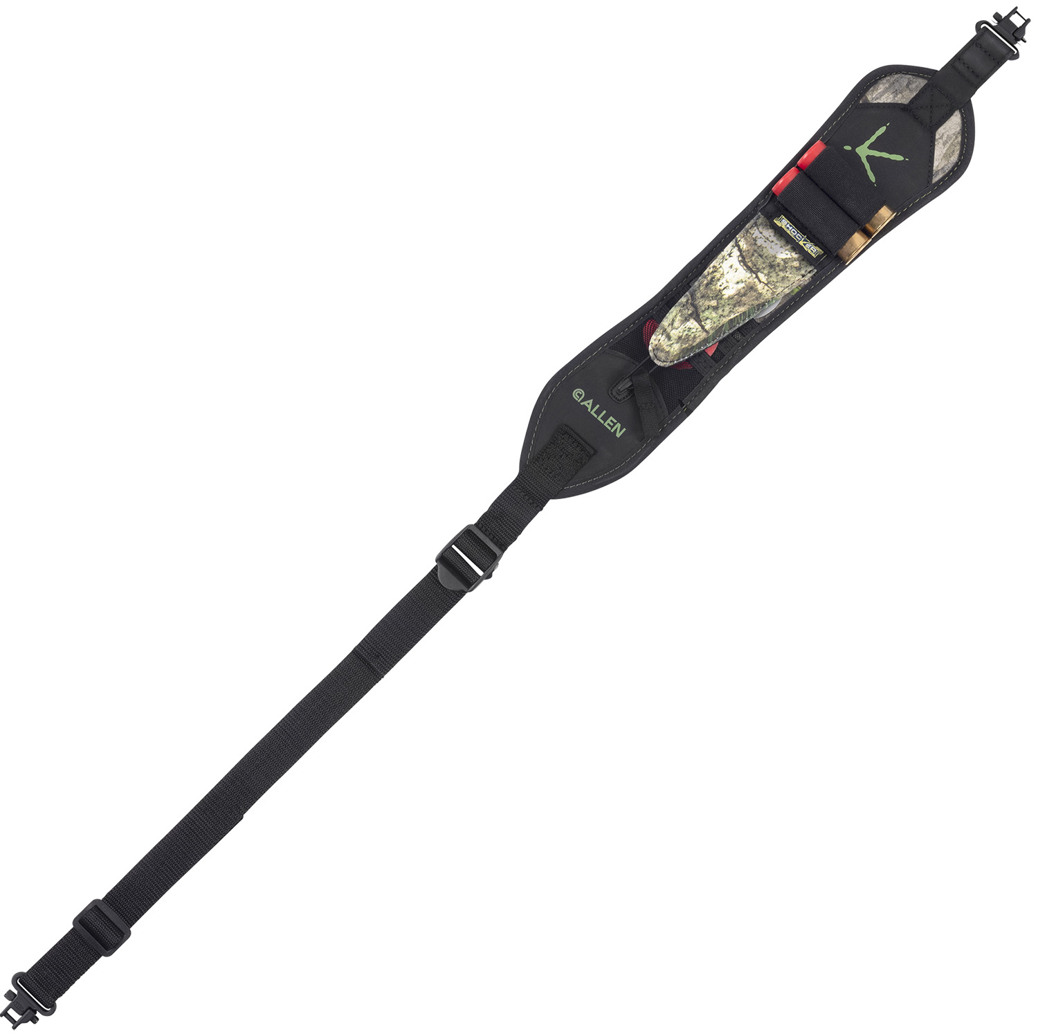Shocker 8686 Hypa-Lite Turkey Hunting Sling w/Swivels, Mossy Oak Obsession Hypalon & Foam For Use With Shotguns, 3.25" W x 35" L