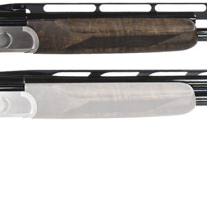 CZ-USA 06582 All American Trap Combo 12 Gauge 3" 2rd 32" Gloss Blued Barrel, Brushed Stainless Metal Finish, Turkish Walnut Stock with Monte Carlo Adjustable Comb