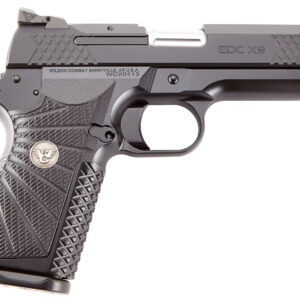 Wilson Combat EDCXCP9 EDC X9 9mm Luger 15+1 4" Stainless Fluted Barrel, Black DLC Serrated Stainless Steel Slide, Black Armor-Tuff Aluminum Frame w/Beavertail, Black G10 Starburst Grip