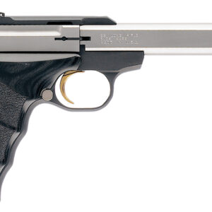 Browning 051427490 Buck Mark Plus *CA Compliant 22 LR 10+1 5.50" Slab Side Barrel, Serrated SS Slide, Matte Black Aluminum Frame, Black Laminate Wood Grips