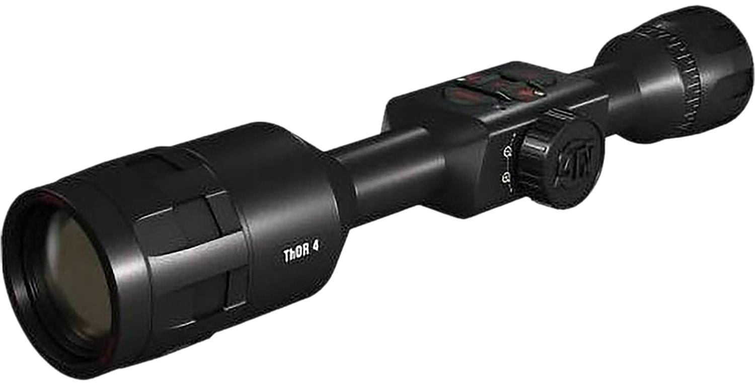 ATN TIWST4643A Thor 4 640 Thermal Rifle Scope Black Anodized 2.5-25x Multi Reticle 640x480 Resolution Features Rangefinder