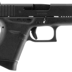 Glock UI4350201 G43  Sub-Compact 9mm Luger 6+1 3.41" Black Steel Barrel, Matte Black Serrated Steel Slide, Black Polymer Frame, Black Textured Polymer Grip, USA Made