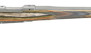 Ruger 17122 Hawkeye Predator Full Size 223 Rem 5+1 22" Matte Stainless Steel Barrel, Integral Scope Mounts Stainless Steel Receiver, Green Mountain Fixed Laminate Stock