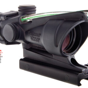 Trijicon 100218 ACOG Black Hardcoat Anodized 4x 32mm Illuminated Green Chevron .223/5.56 BDC Reticle