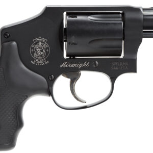 Smith & Wesson 150544 Model 442  38 S&W Spl +P 5 Shot 1.88" Stainless Steel Barrel, Carbon Steel Cylinder, Aluminum J-Frame, Black Metal Finish, Integral Front Sight, No Lock