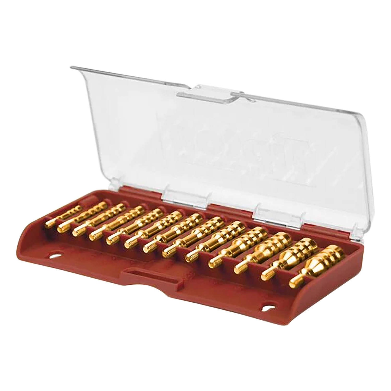 Tipton 749245 Jag Set  Multi-Caliber 8-32/5-40 Thread Brass 13 Pieces Includes Storage Box