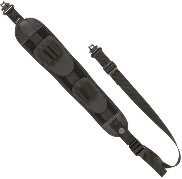 Allen 8888 Denali  Rifle Sling w/Swivels Black Neoprene w/Slip-Proof Sharkskin Back, Adjustable Length 22" to 42", 3" Wide, 5 Cartridge Loops
