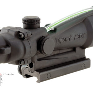 Trijicon 100155 ACOG Black Hardcoat Anodized 3.5x 35mm Illuminated Green Horseshoe 308 Ballistic Reticle