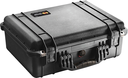 Pelican 1520000110 Protector Case Black Polypropylene Holds Handgun