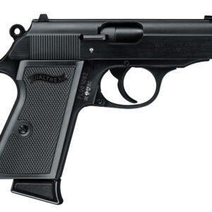 Walther Arms 5030300 PPK/S  22 LR 10+1 3.30" Steel/Threaded Barrel Matte Black Tenifer Serrated/Steel Slide, Black Zinc Alloy Frame w/Beavertail, Black Checkered Polymer Grips
