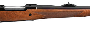 Ruger 37185 Hawkeye African Full Size 416 Ruger 3+1 23" Satin Blued Threaded Barrel, Receiver w/Integral Scope Mount, American Walnut Fixed Stock, Right Hand