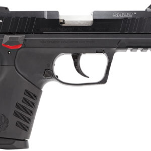 Ruger 3604 SR22  22 LR 10+1 3.50" Satin Stainless Threaded Barrel, Black Anodized Serrated Slide, Black Polymer Frame w/Picatinny Rail, Black Polymer Grip, Right Hand