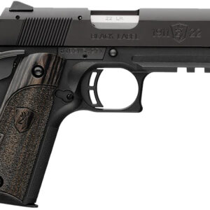 Browning 051817490 1911-22 Black Label Compact 22 LR 10+1, 3.63" Stainless Steel Barrel, Matte Black Serrated Slide & Polymer Frame w/Beavertail & Picatinny Rail