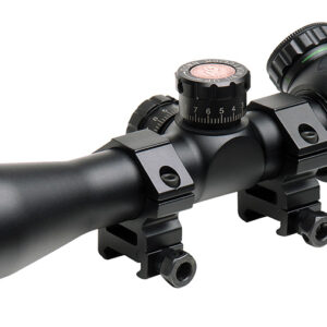 Truglo TG8504TL Tru-Brite 4x 32mm Obj 22.5 ft @ 100 yds FOV 1" Tube Black Illuminated Mil-Dot, 3 Color