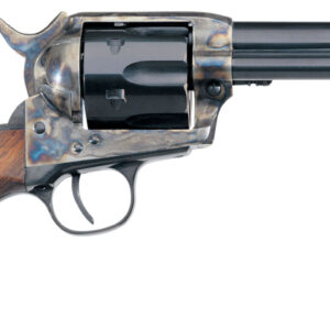 Taylors & Company 550893 1873 Cattleman SAO 357 Mag Caliber with 4.75" Blued Finish Barrel, 6rd Capacity Blued Finish Cylinder, Color Case Hardened Finish Steel Frame & Walnut Grip