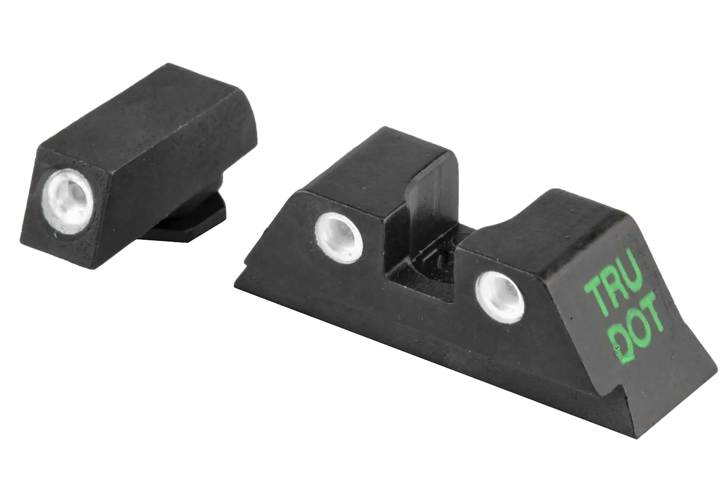 Meprolight USA 102243201 Tru-Dot  Green Tritium White Outline Front Sight-Yellow Tritium White Outline Rear Sight Glock 17/19/22/23