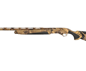 Beretta A400 Xtreme Plus KO 12ga 28in Realtree Max-7 camo shotgun side view